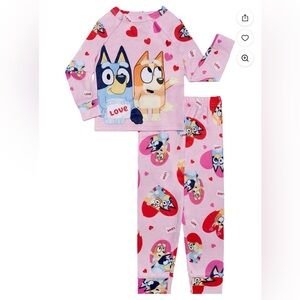 Charming Kids Cartoon Pajama Set - Pink